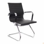 Кресло для посетителей Everprof Leo CF экокожа Черный